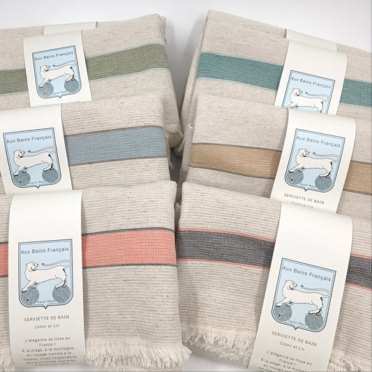 Serviette de Bain Coton-lin