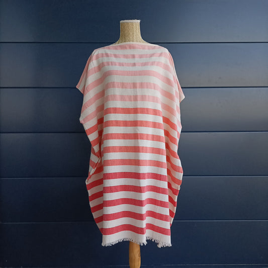 Poncho de Plage "Groseille"