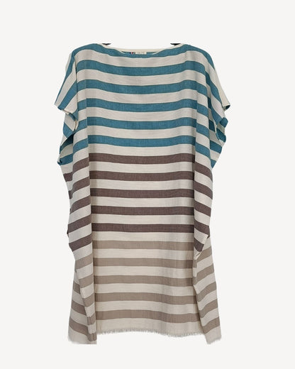 Poncho de Plage Rayé