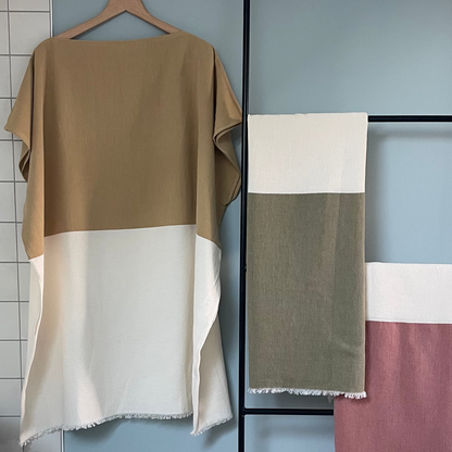 poncho -cabine élégant pur coton made in France 