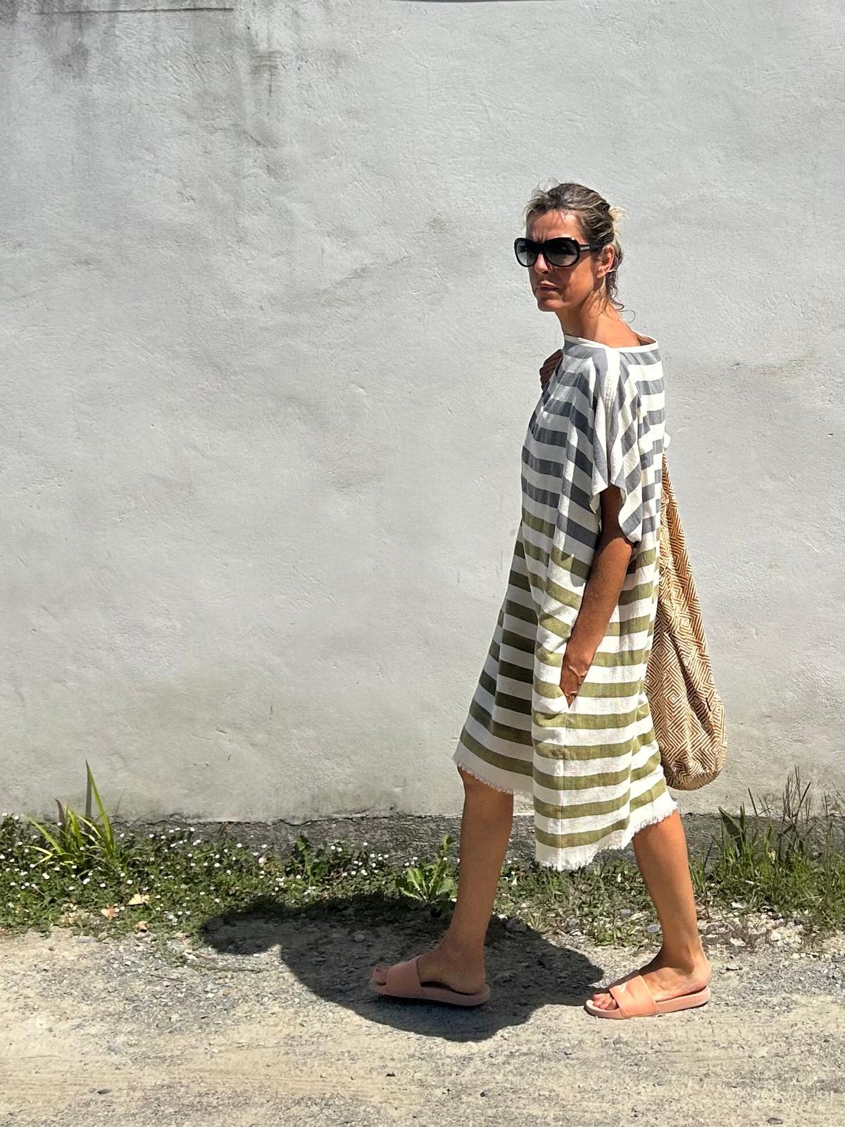 poncho de plage léger made in France pour les vacances